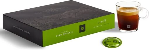 Nespresso Pro Peru Organic Koffie Capsules - 50 Stuks - Voordeelverpakking Voor Professioneel Gebruik -Koffie Korting Winkel