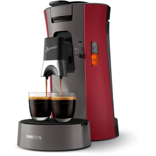 Philips Senseo Koffiepadapparaat CSA230/90 Select Rood/grijs -Koffie Korting Winkel 212 2918 1