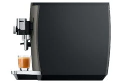 JURA S8 Dark Inox (EB) Met €78 Gratis Koffie En 2+1 Jaar Extra Garantie -Koffie Korting Winkel Jura S8 EB Dark Inox zijkant