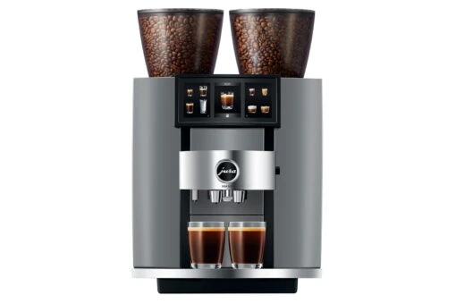 JURA GIGA W10 Diamond Silver (EA) Met €84 Gratis Koffie -Koffie Korting Winkel Jura giga W10 koffiemachine diamond silver