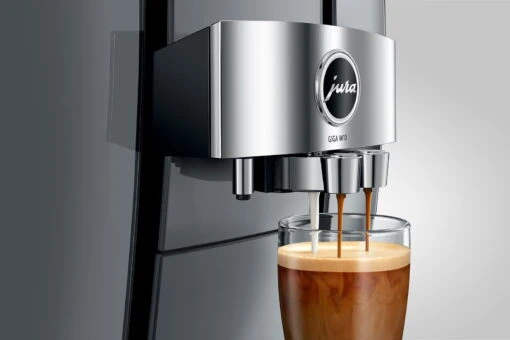 JURA GIGA W10 Diamond Silver (EA) Met €84 Gratis Koffie -Koffie Korting Winkel Jura giga W10 koffiemachine koffie