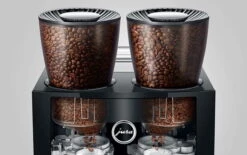 JURA GIGA W10 Diamond Silver (EA) Met €84 Gratis Koffie -Koffie Korting Winkel Jura giga W10 koffiemachine maalwerk