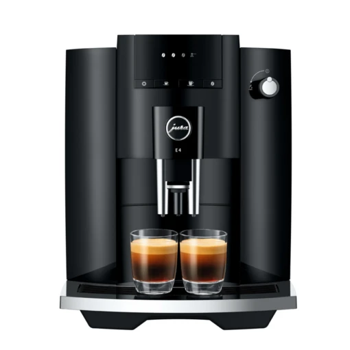 JURA E4 Piano Black (EA) Met €54 Gratis Koffie én 2+1 Jaar Extra Garantie -Koffie Korting Winkel jura e4 koffiemachine piano black