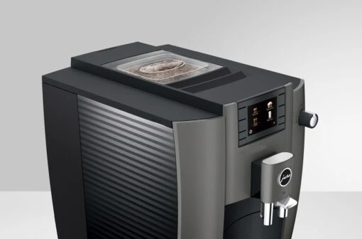 JURA E6 Dark Inox (EC) Met €54 Gratis Koffie én 2+1 Jaar Extra Garantie -Koffie Korting Winkel jura e6 ec koffiemachine zijkant c20bab68 7bee 4ecd a825 36f9f4c76002 scaled