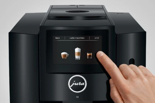 JURA S8 Piano Black (EA) Met €78 Gratis Koffie En 2+1 Jaar Extra Garantie -Koffie Korting Winkel jura s8 piano black touch screen 691a5ad8 35a5 4ae5 9fd6 f98d8f4780f9